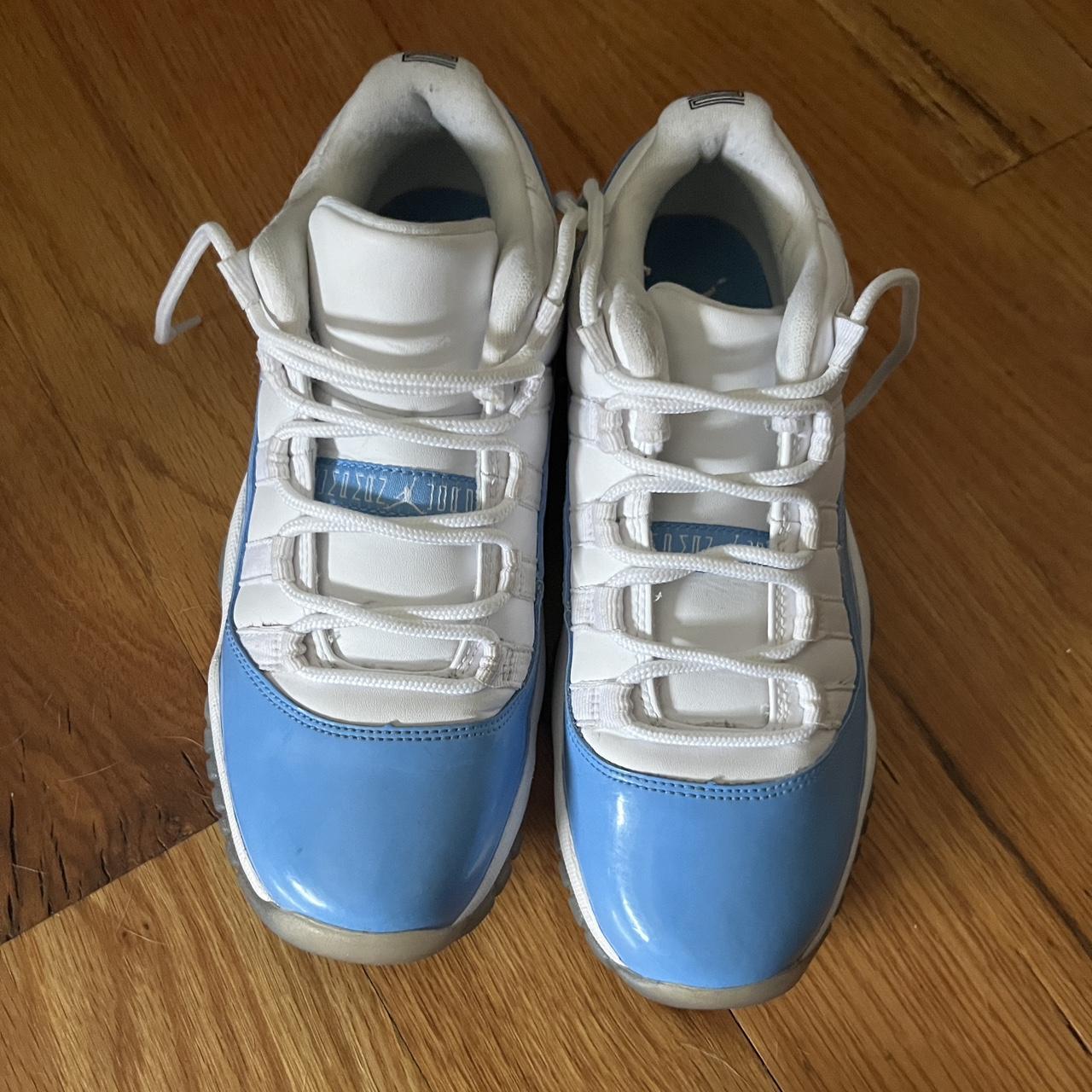 Sky blue sales and white jordans