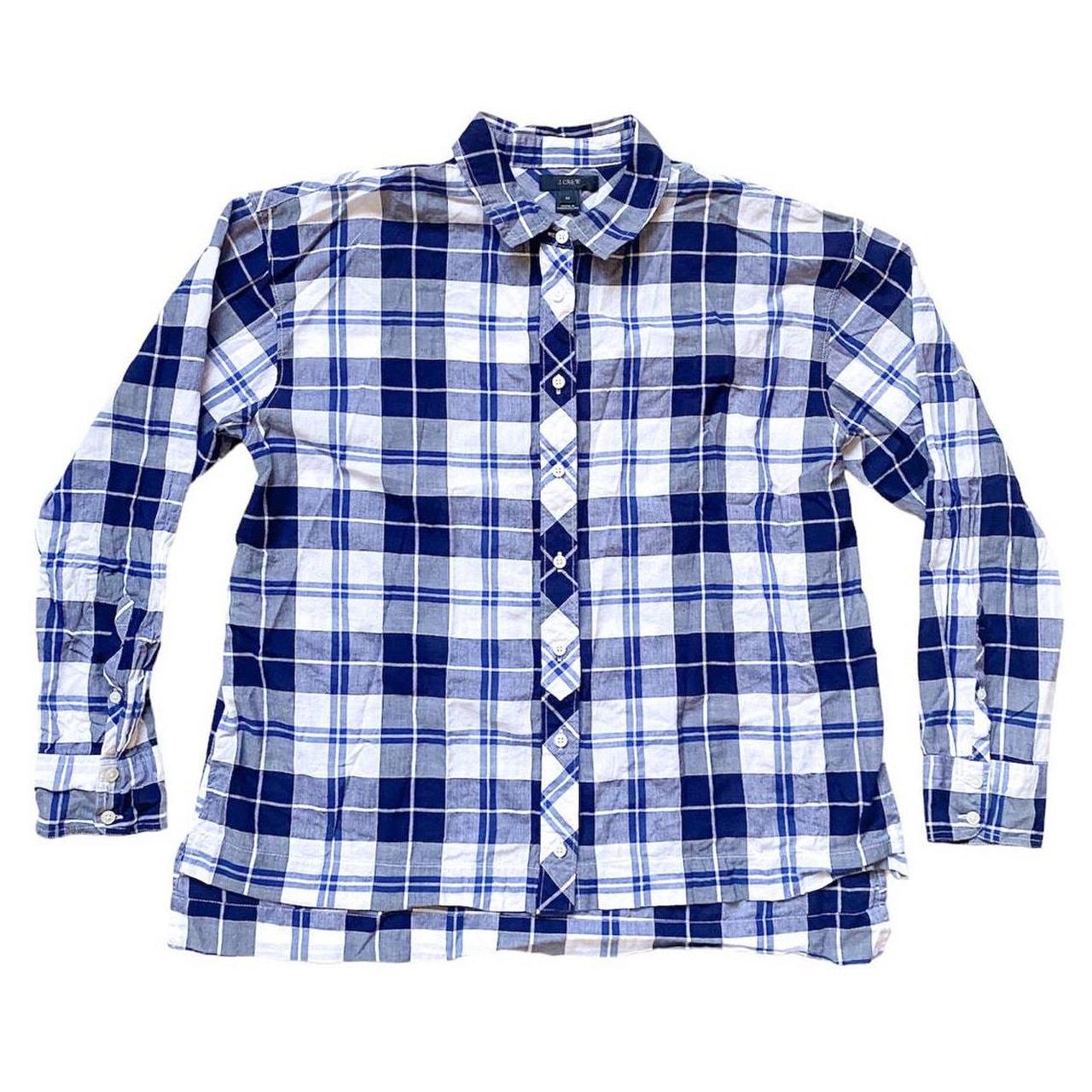 J crew women's plaid shirt hotsell