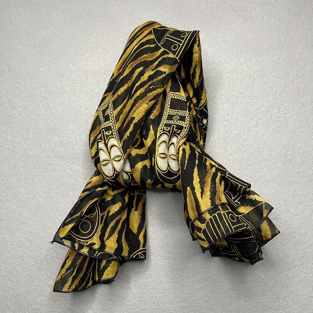 African-Inspired Rima Teri Voile Tiger Print Depop