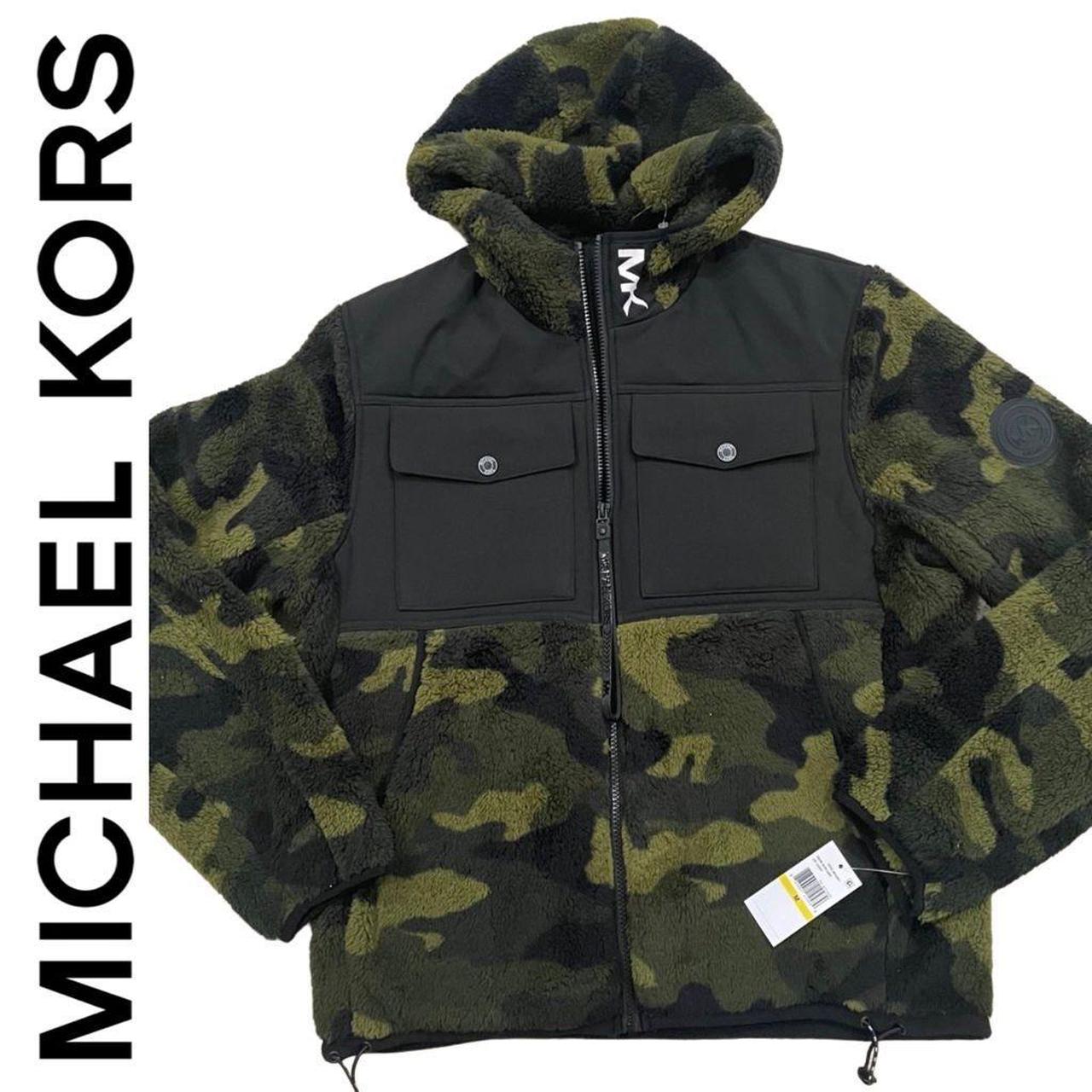 Michael Kors Men's Green and Black Jacket | Depop