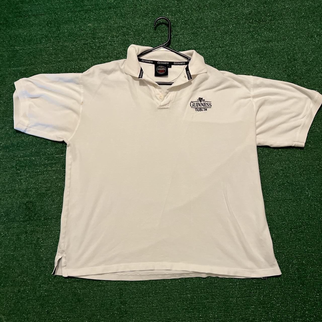 White Guinness Dublin Golf Polo Size Adult Extra Depop