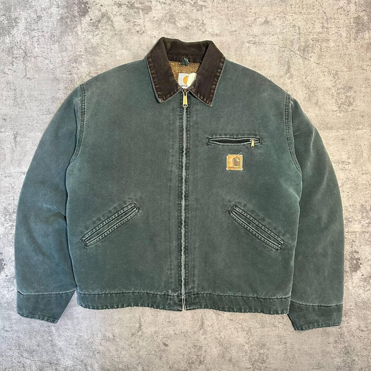 J97 HTG rare carhartt detroit jacket M medium boxy... - Depop