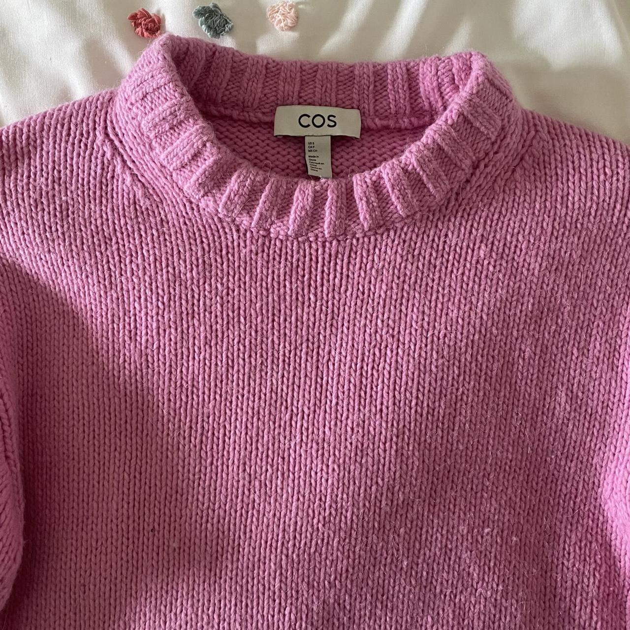 COS Women's Pink Jumper | Depop