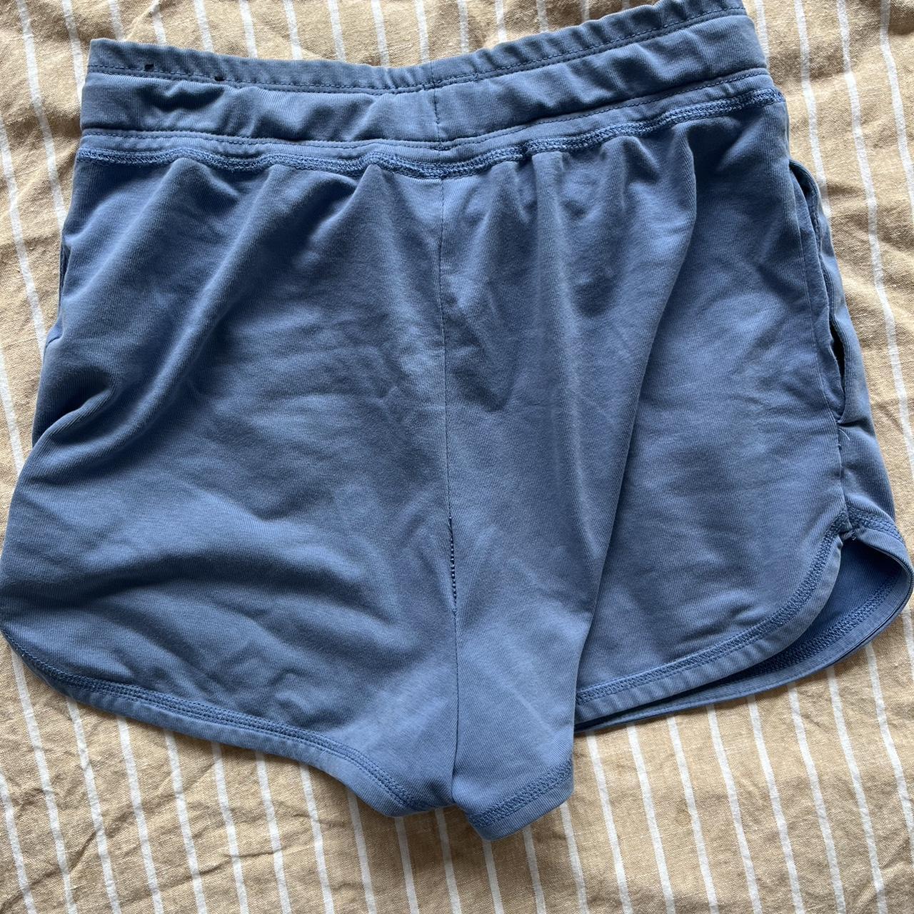 Nike air blue high waisted shorts xs - Depop