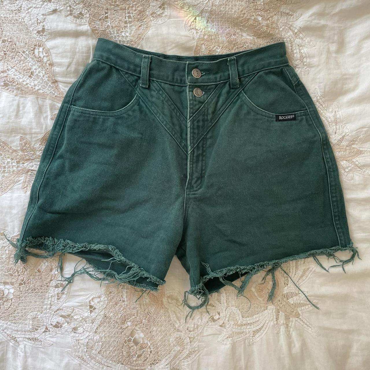 Rocky Mountain Women's Green Shorts Depop