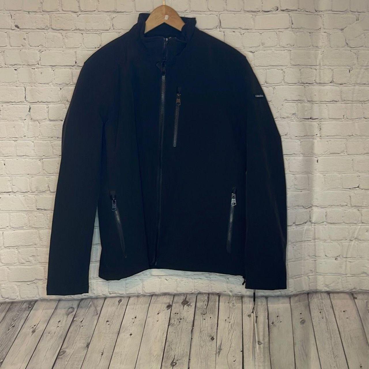 Calvin Klein Men's Black Fleece Lined Coat size - Depop