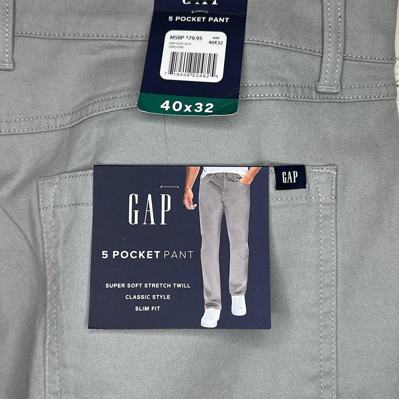 Gap Men's Super Soft Stretch Twill 5 Pocket Slim Fit Pant