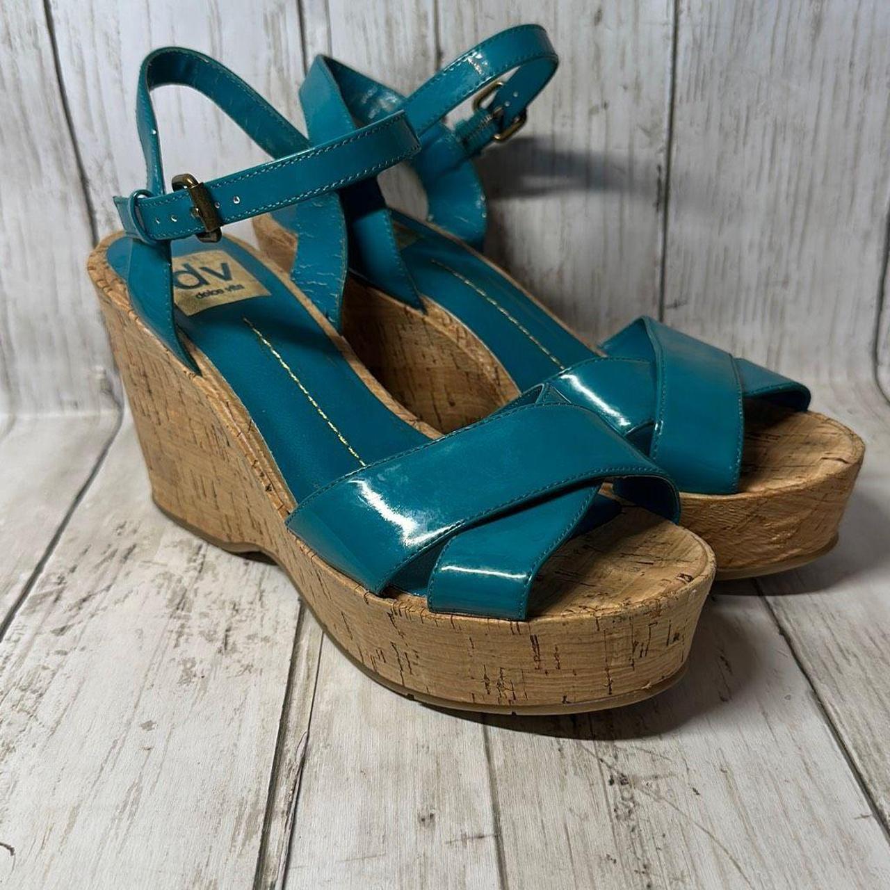 Dolce vita sale cork wedge sandals