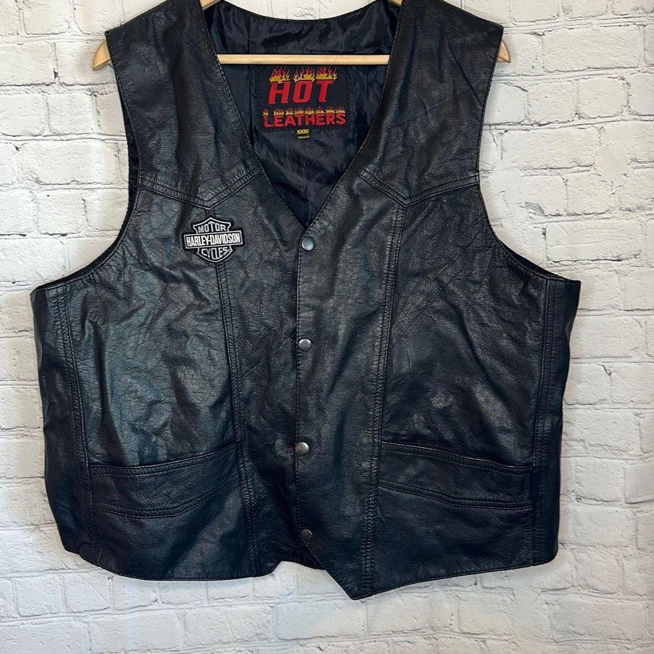 Hot leathers hot sale motorcycle vest