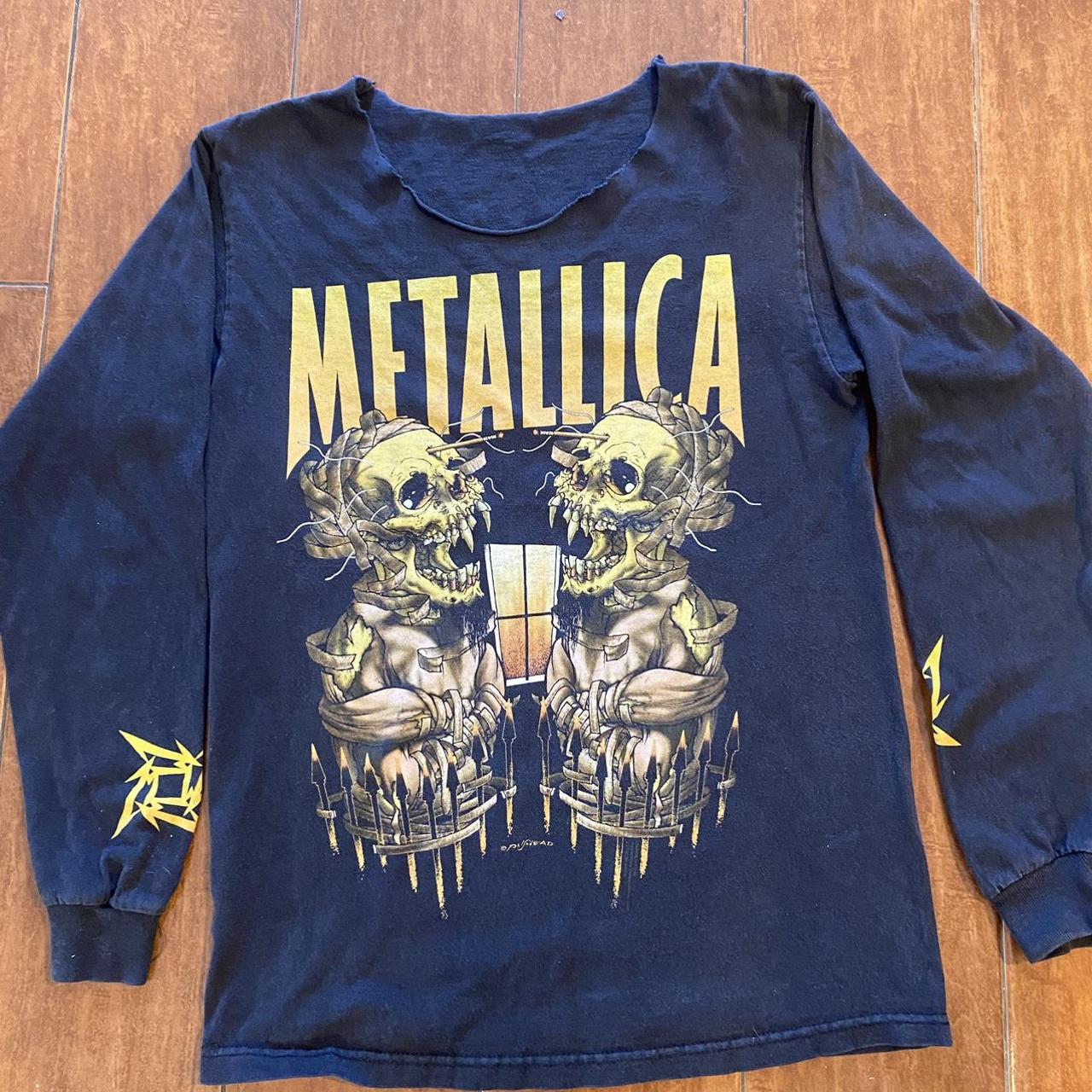 Vintage 2003 Metallica Pushead Long sleeve Size... - Depop