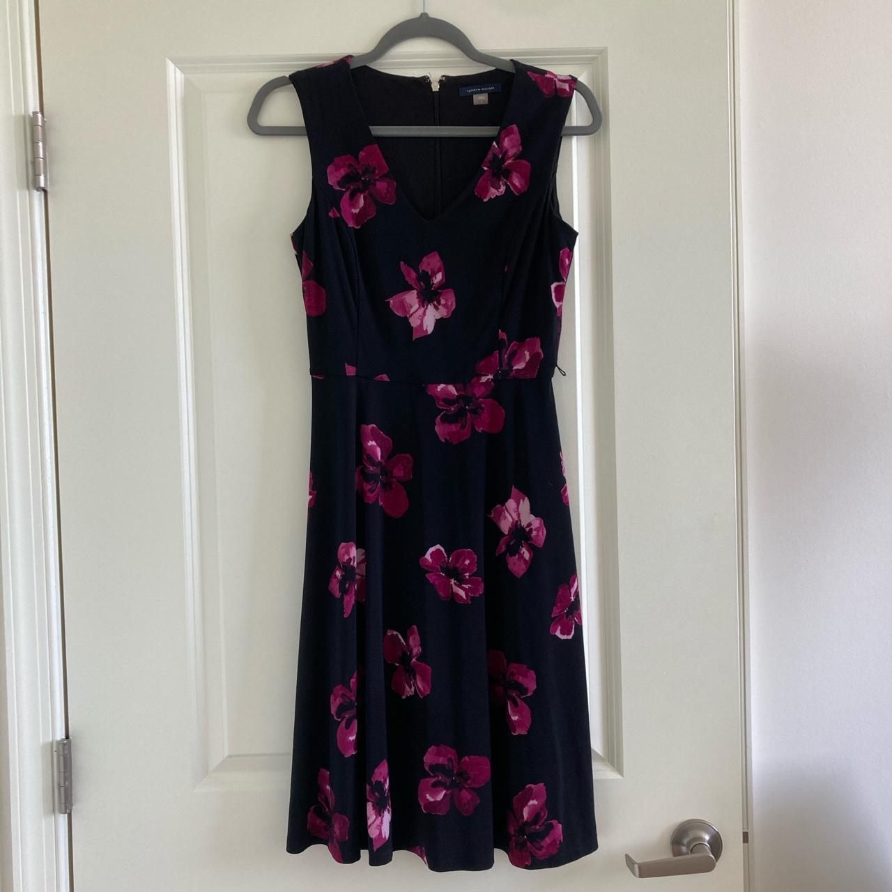 Tommy hilfiger pink and sales black dress