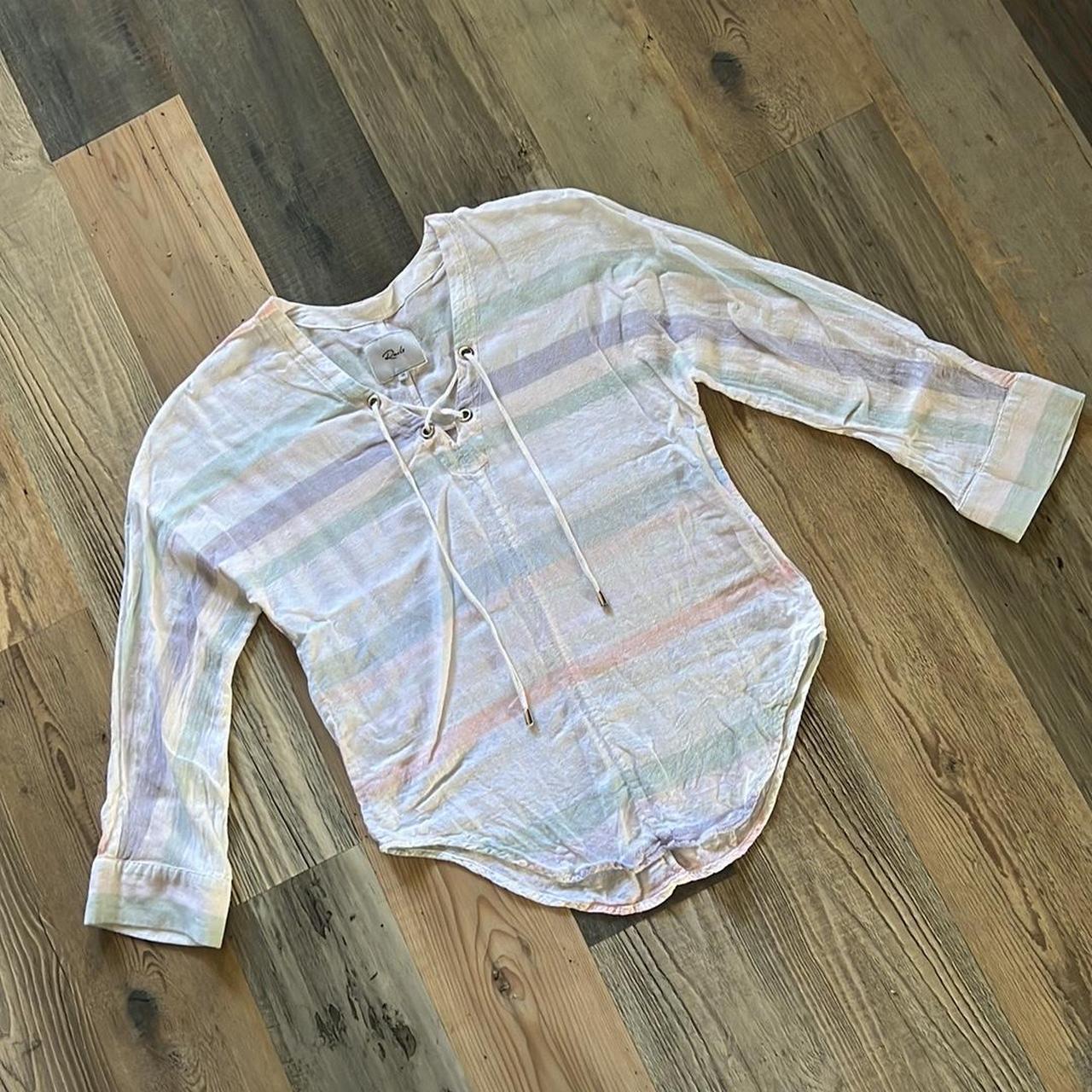 Rails Women's Blouse - White/Multi - XS – Rails L… - image 1