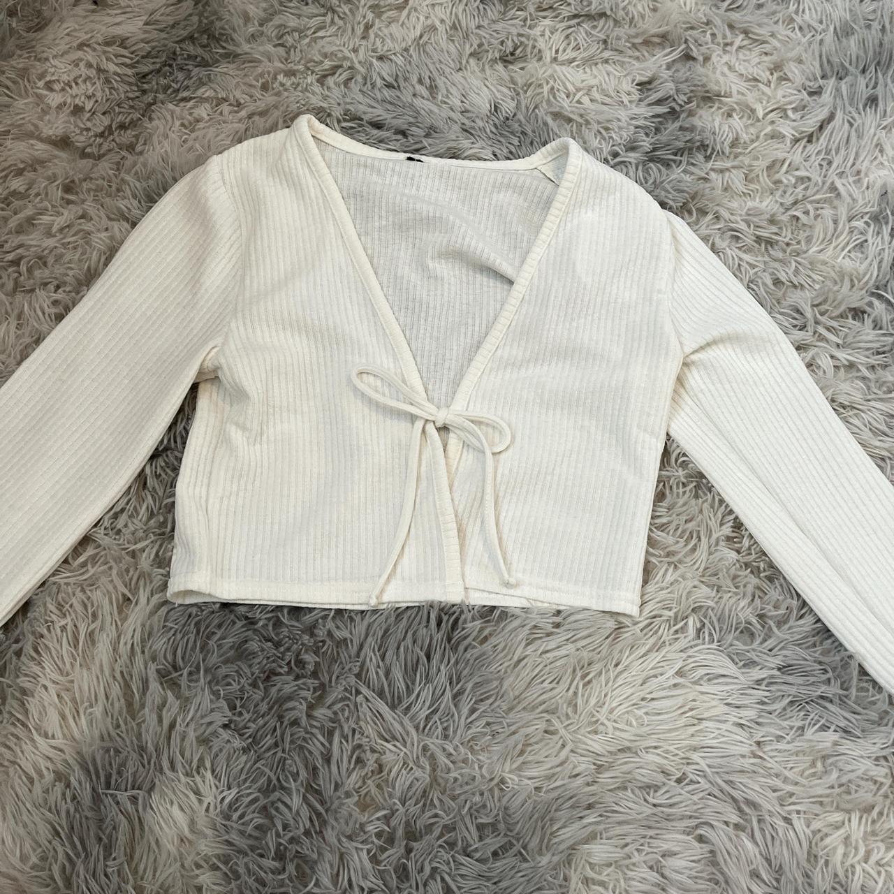 small white/cream cardigan #taylorswift #cardigan... - Depop