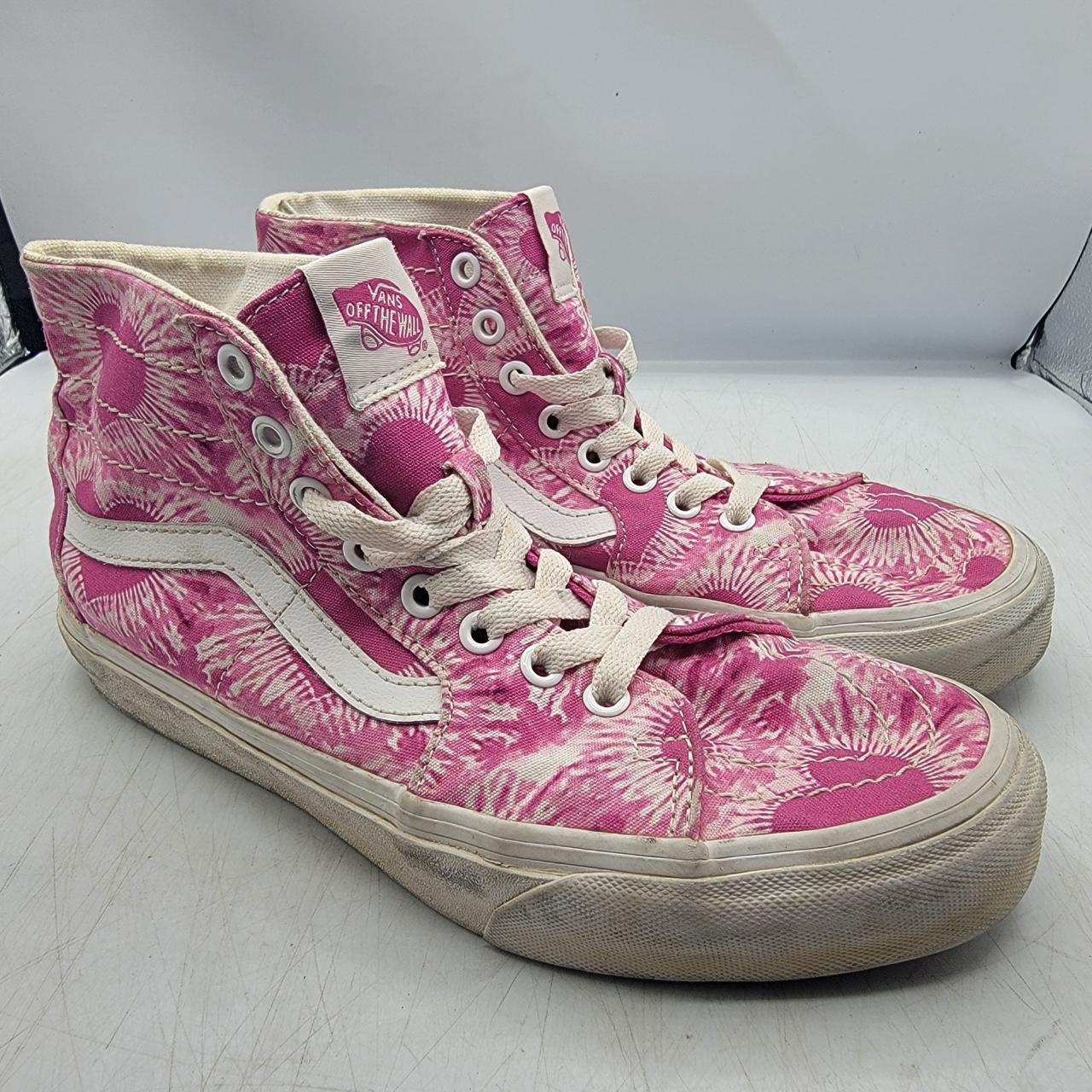 Vans Sk8 Hi Tie Dye Hearts Fuchsia Womens 8.5 Pink. Depop