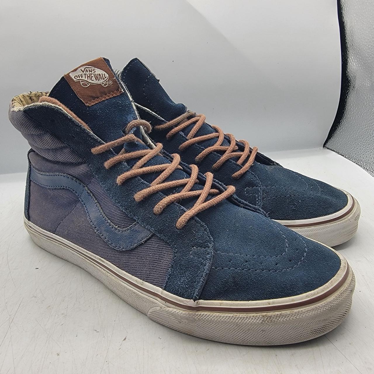 Mens vans navy sk8 hi reissue trainers best sale