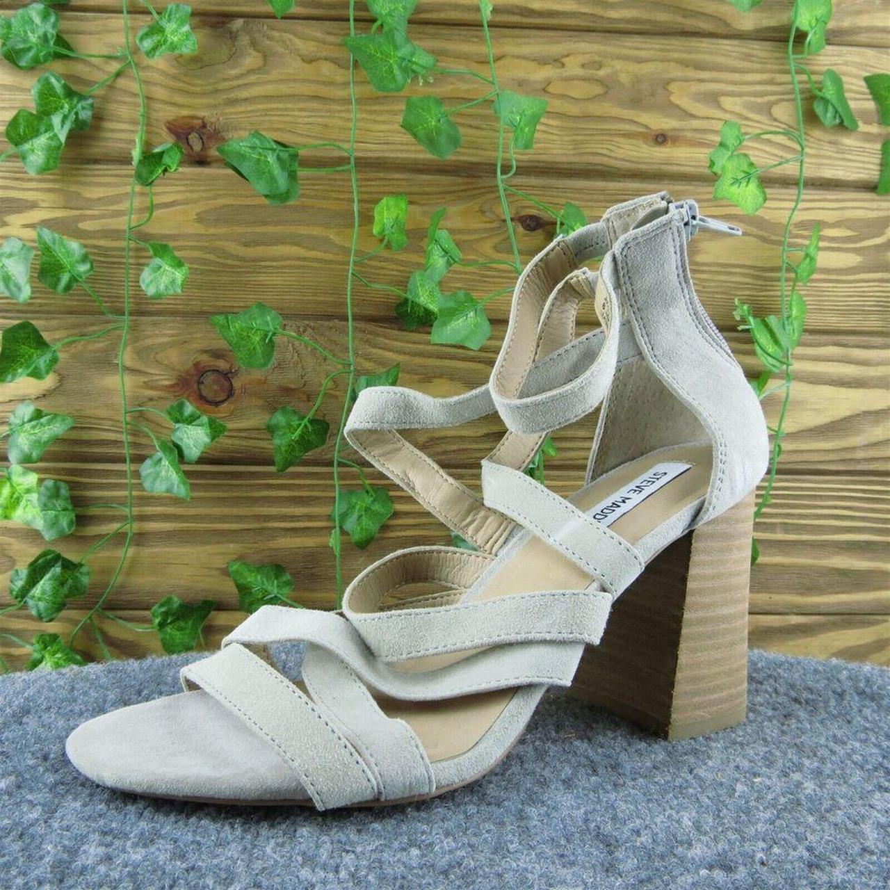 Steve Madden July Women Strappy Sandal Shoes Gray. Depop