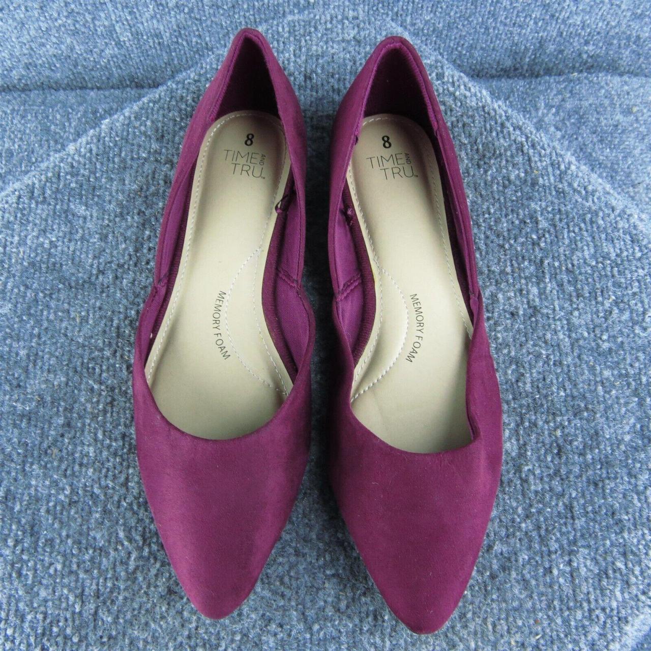 Time and Tru Women's Ballet shoes - Red - US 8 – … - image 3