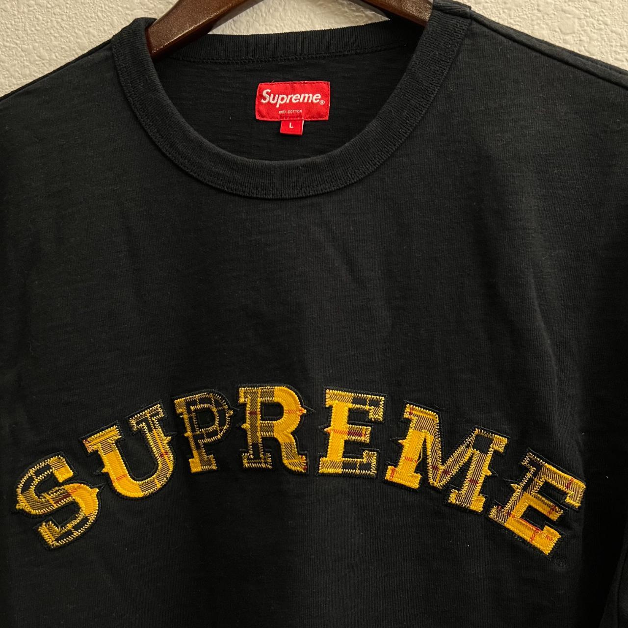 Supreme Plaid Applique Short-Sleeve Top / | Depop