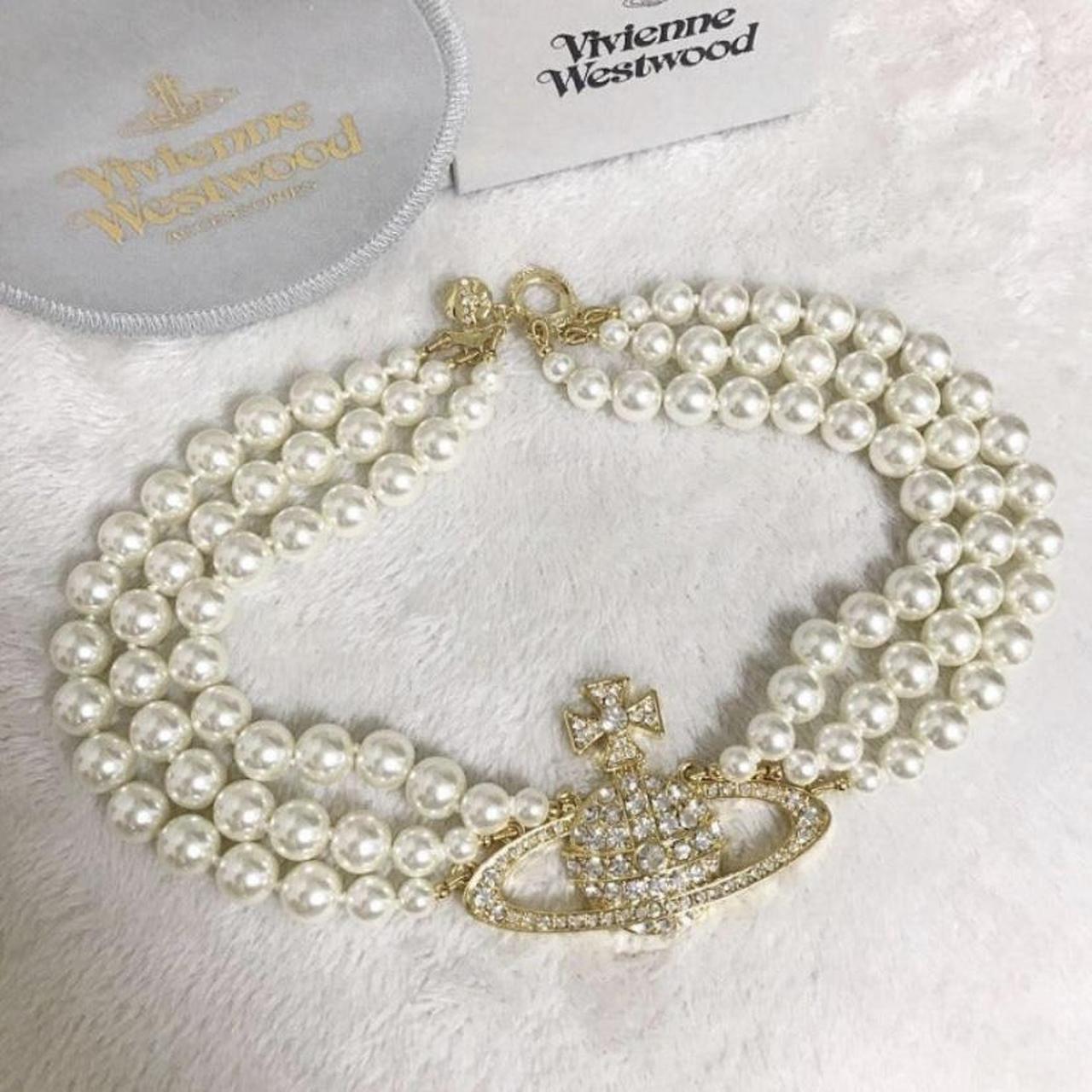 Vivienne westwood deals pearl choker depop