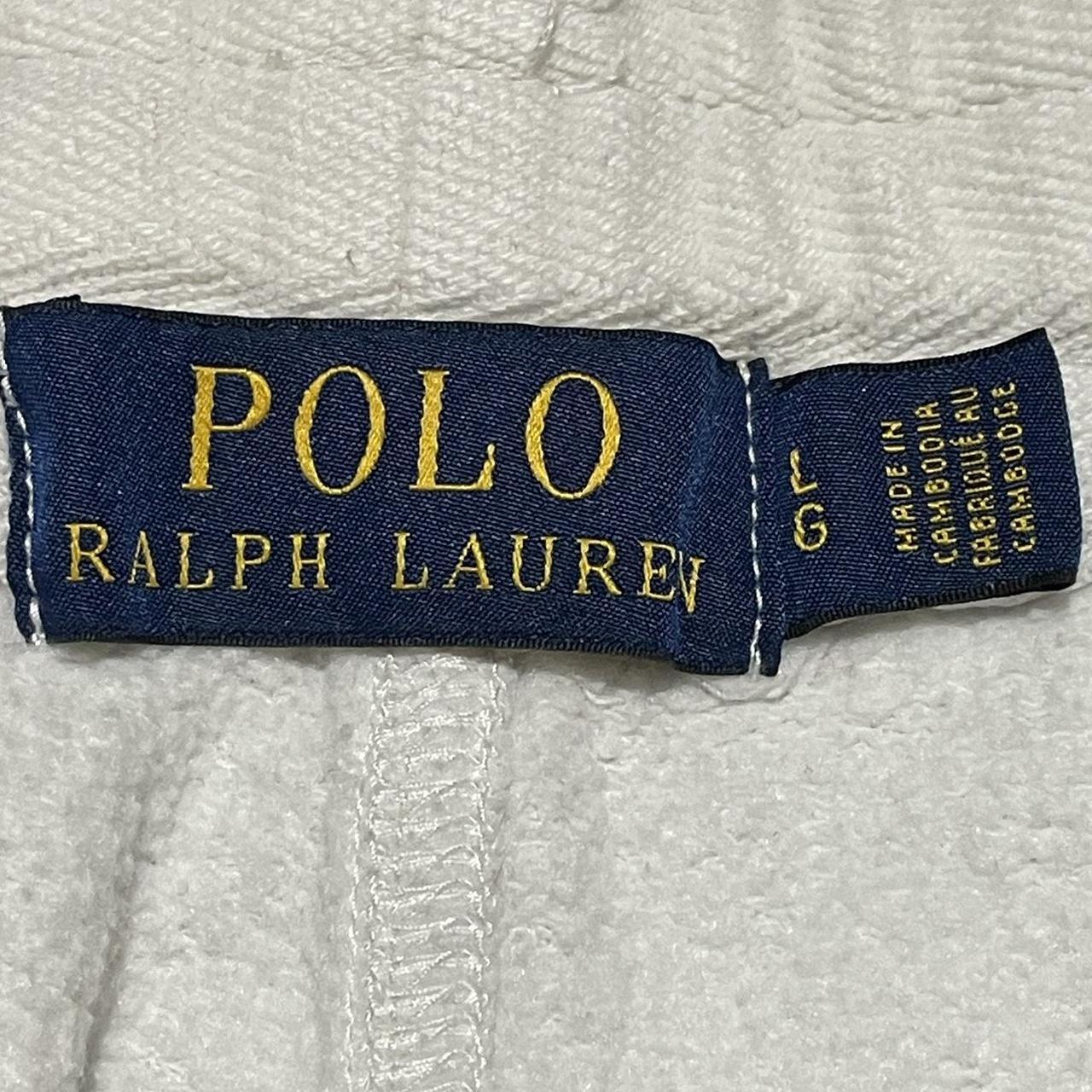 Polo Ralph Lauren Men's White and Navy Shorts | Depop