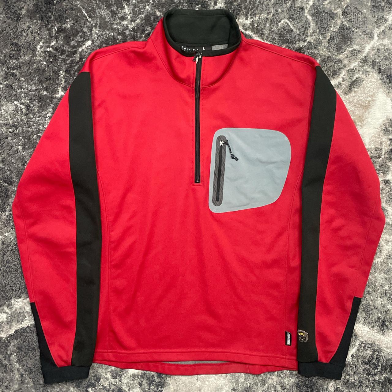 Mountain Hardwear Men's Windbreaker Jacket Red/Black L