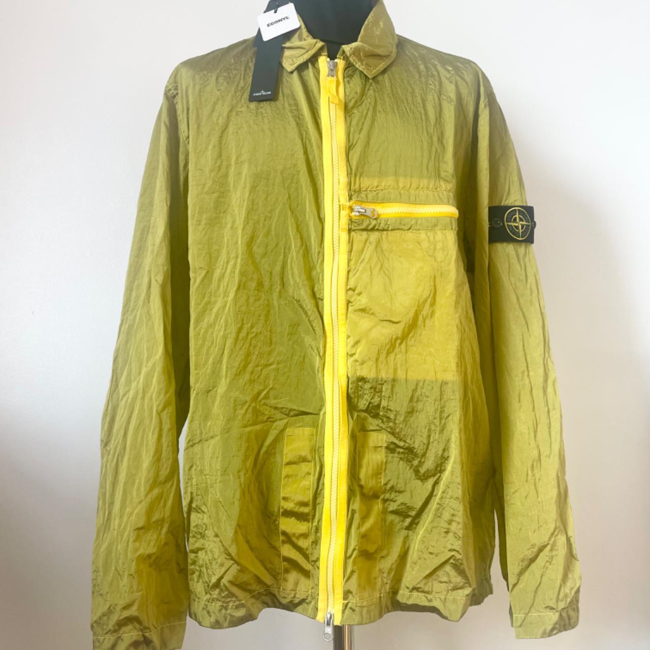 Stone island nylon hot sale metal overshirt yellow