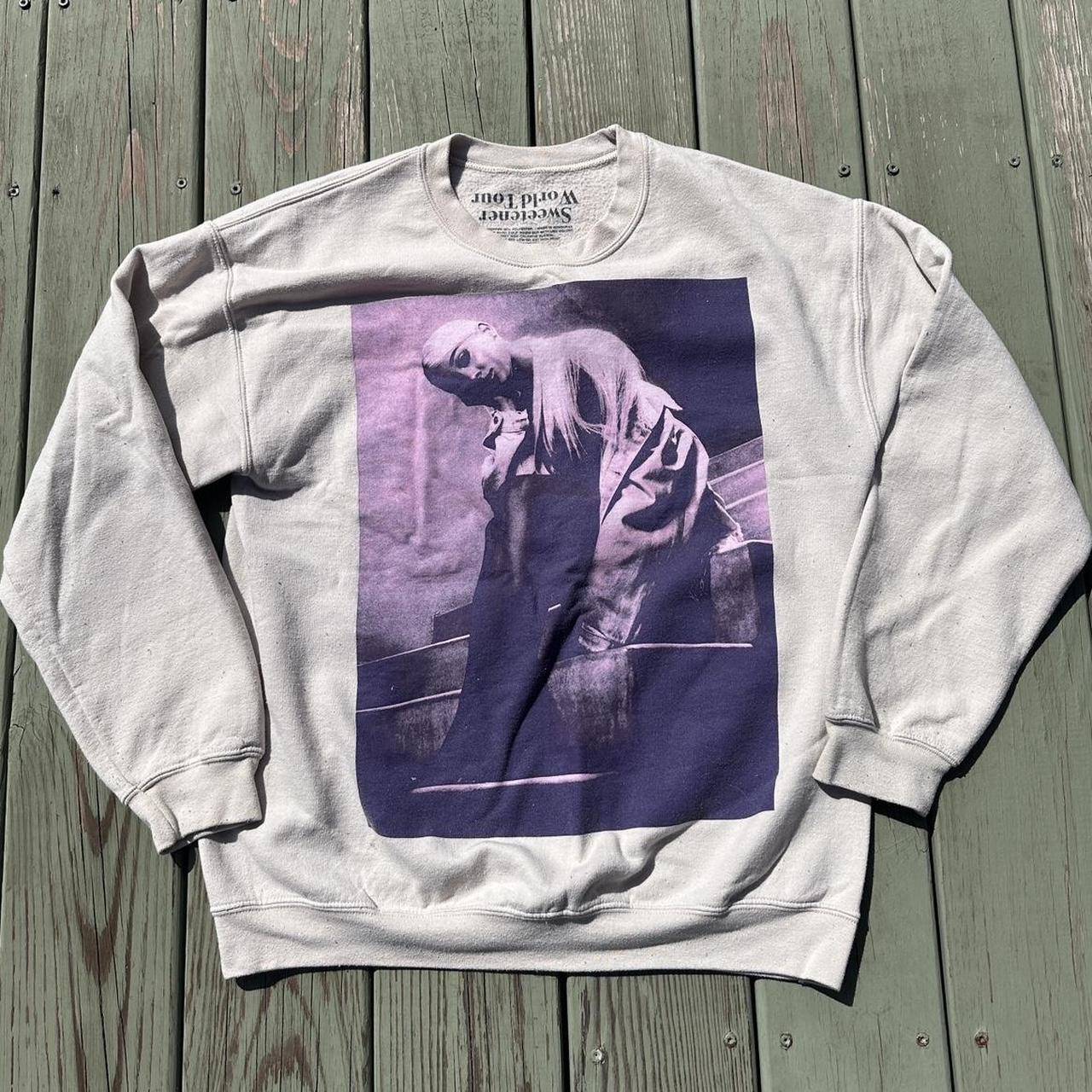 Ariana grande purple sweatshirt sale