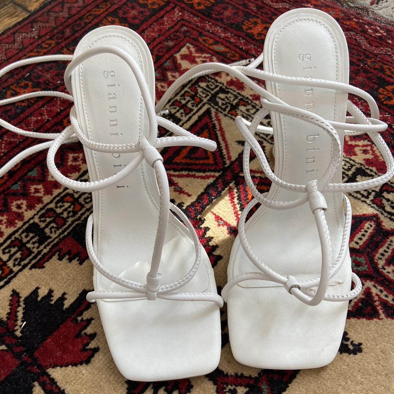 gianni bini white heels