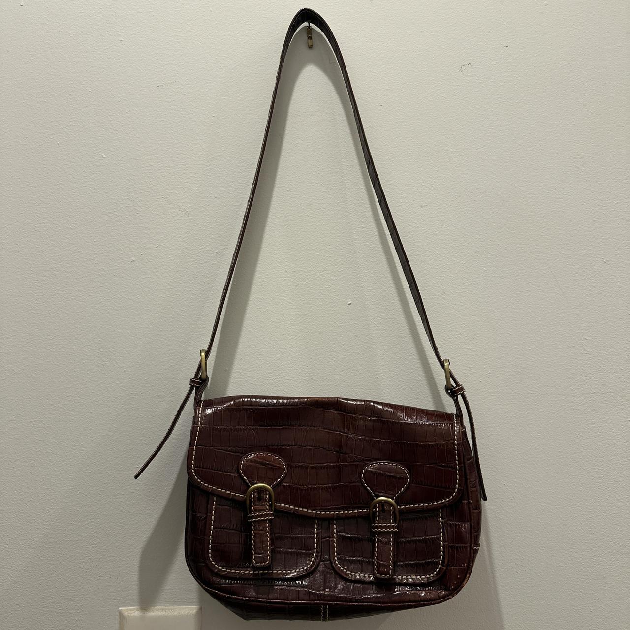 Bloomingdale’s Vintage Leather outlets Messenger Bag