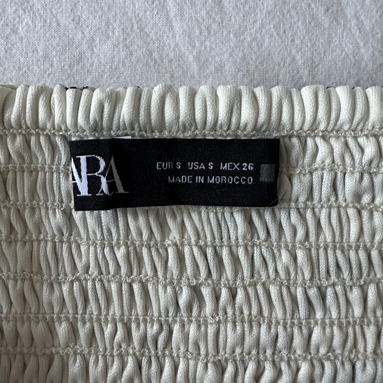 Zara zebra print crop top Depop