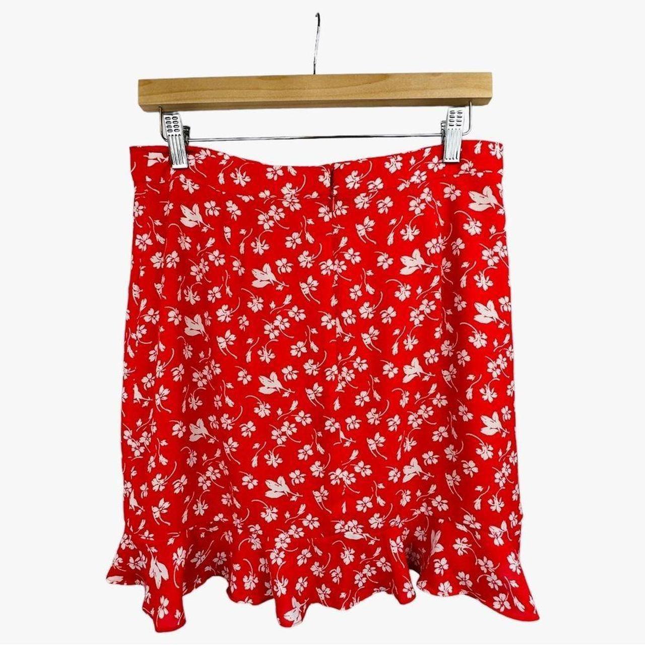 J crew red mini skirt best sale