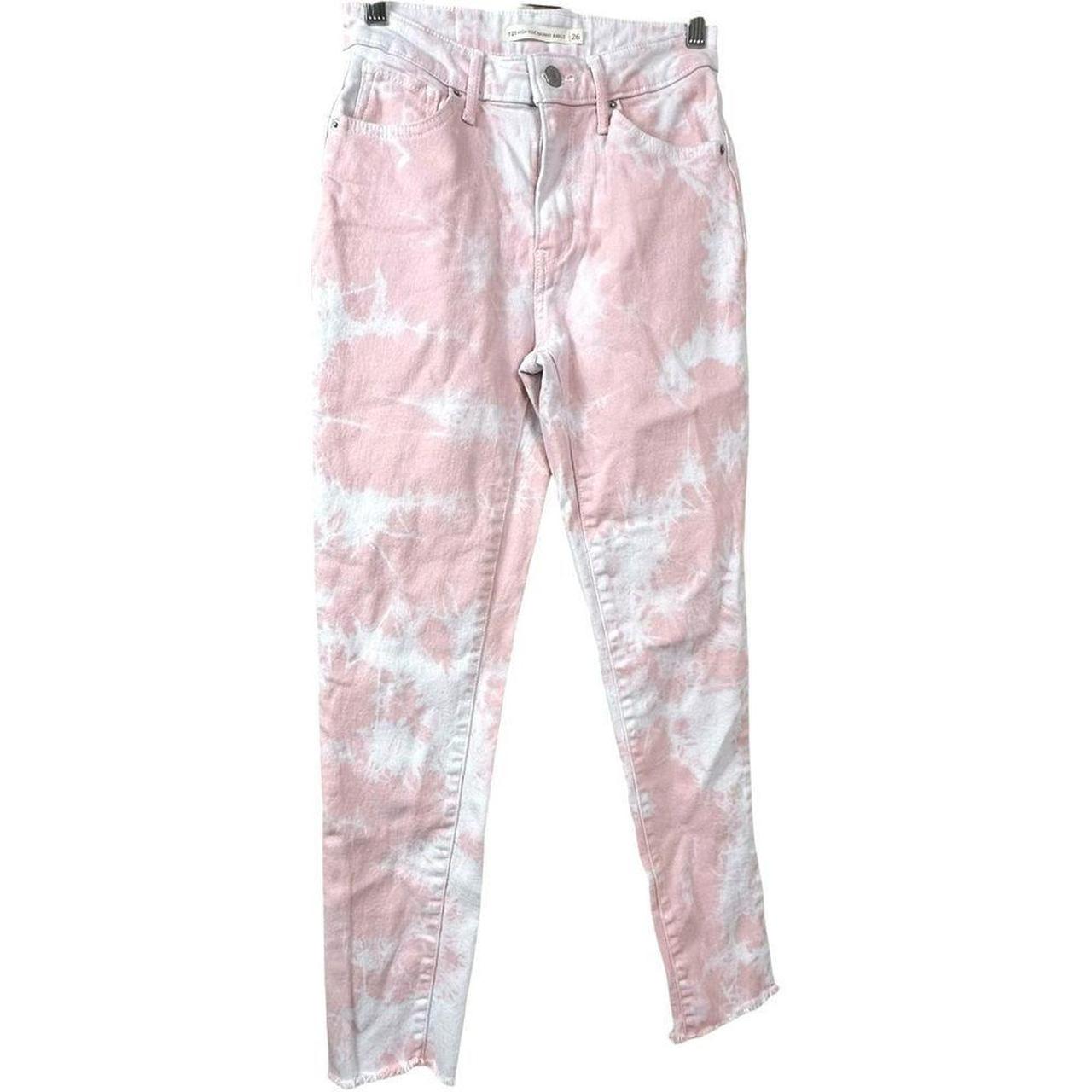 Levi's 721 High Rise Skinny Ankle Pants Pink Depop