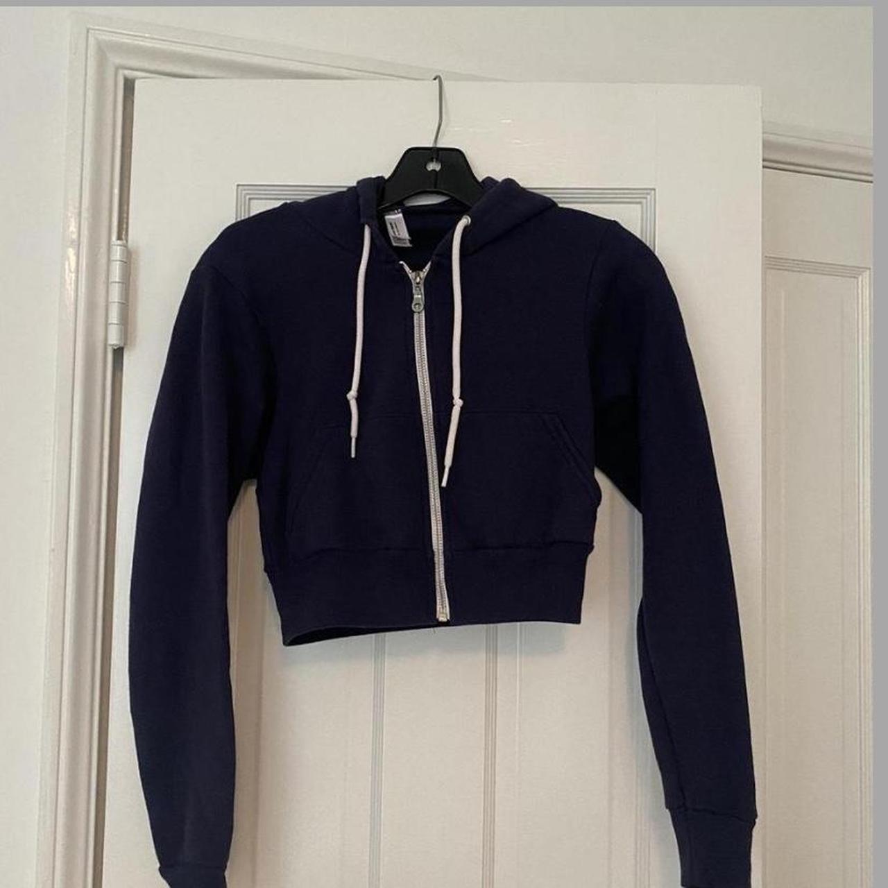 American apparel hot sale cropped hoodie