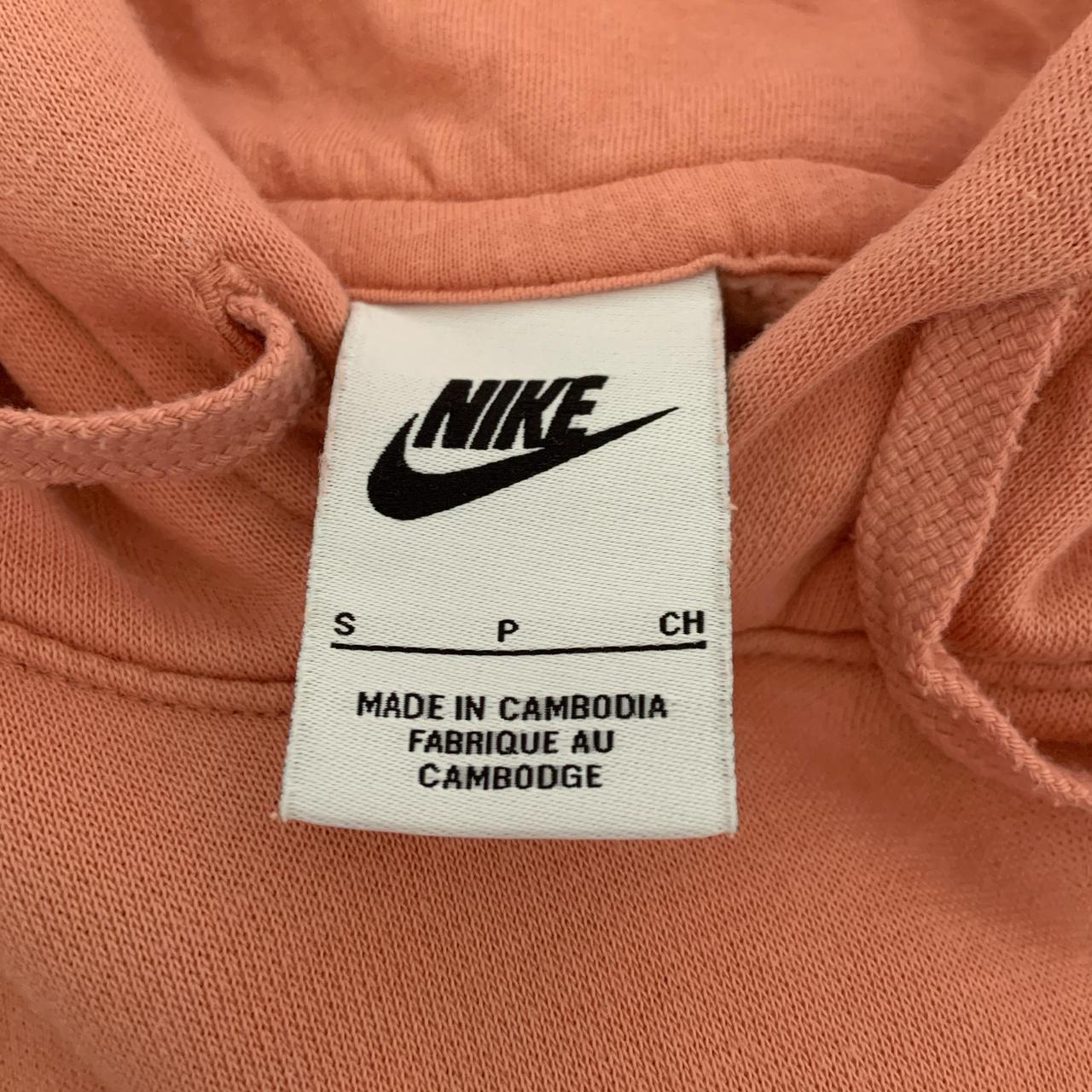 peach nike hoodie