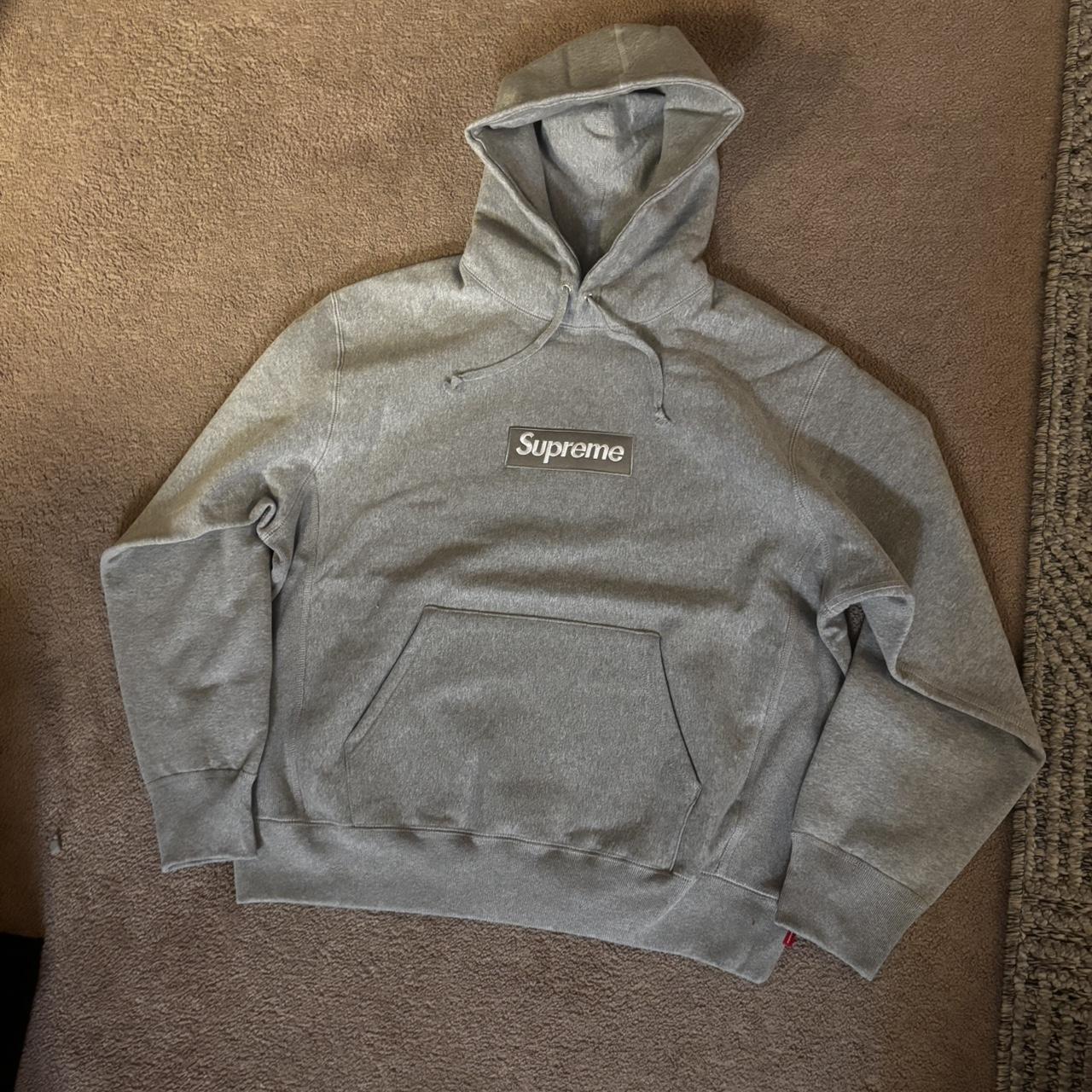Supreme cross-box-logo-hoodie - Depop