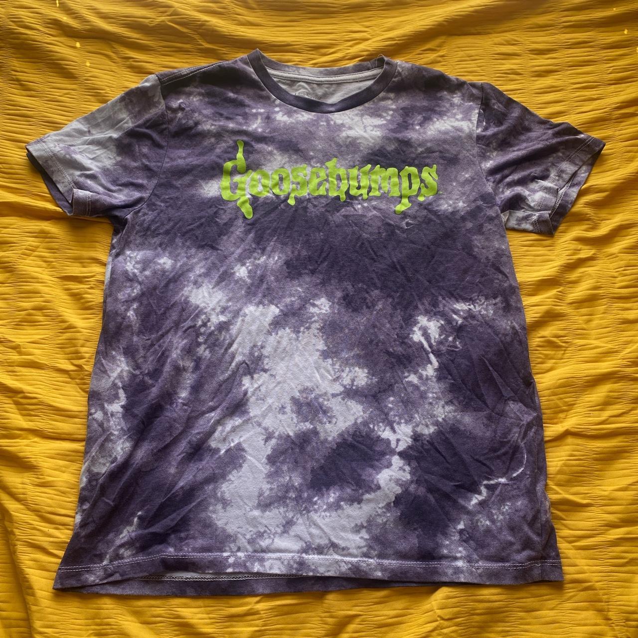 Tie dye goosebumps Graphic Tee Smoke Free home... - Depop