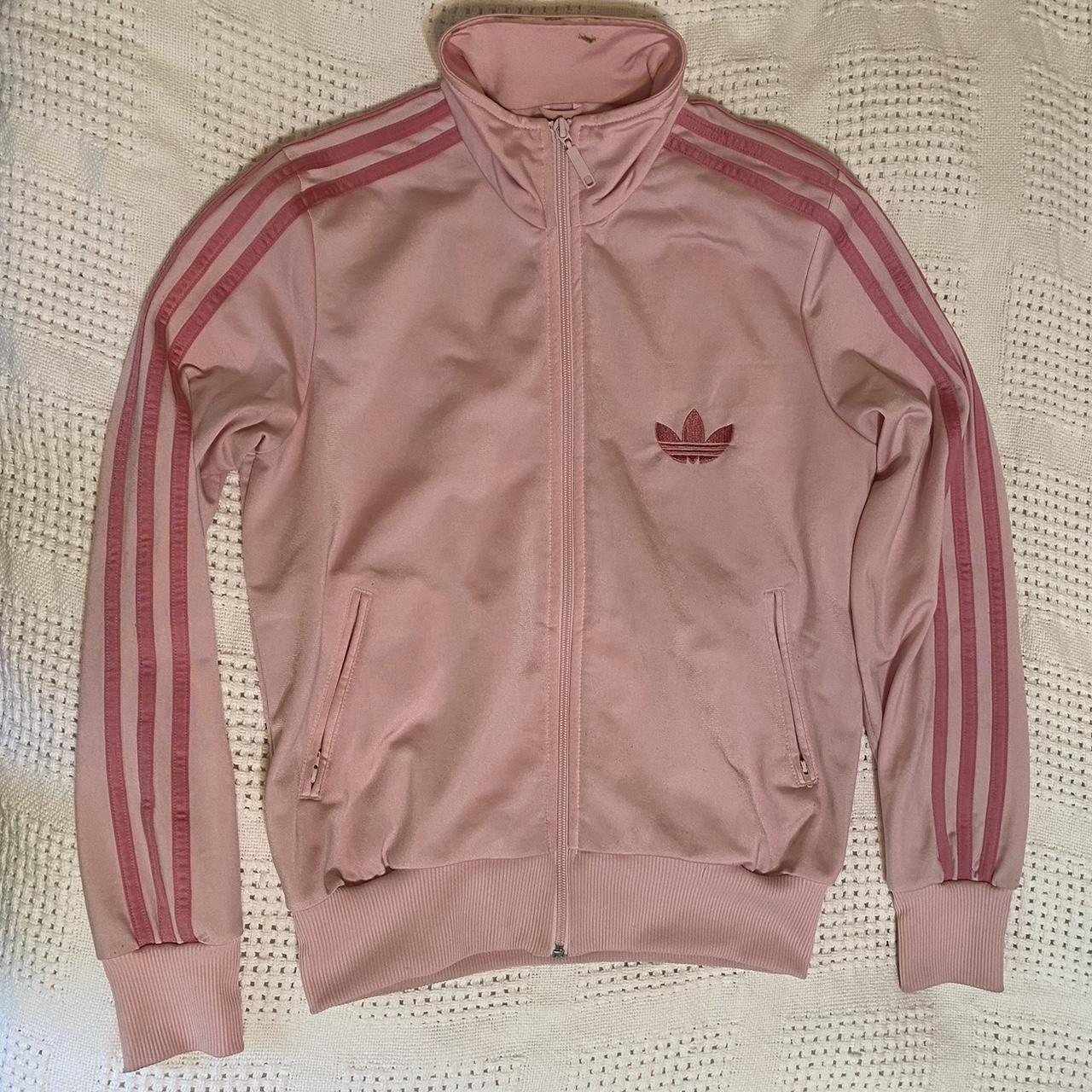 🧚‍♀️ Pink Adidas Zip Jumper 🧚‍♀️ Children size 12/ Women... - Depop