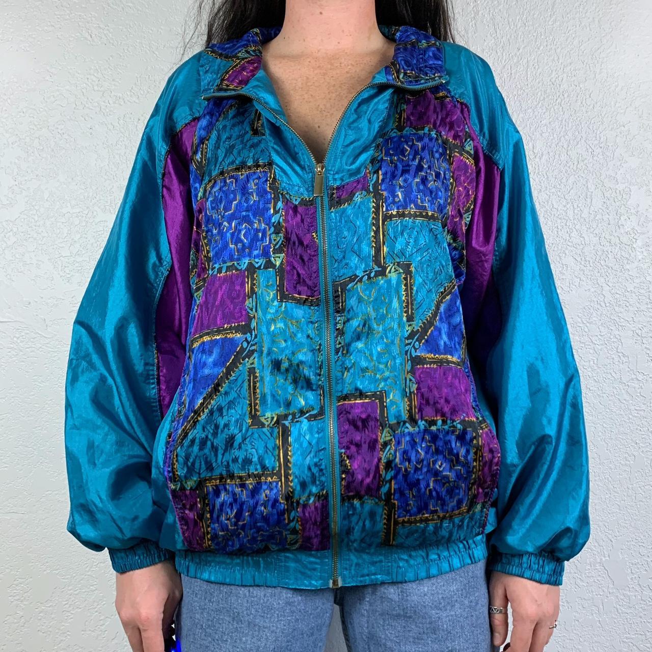 Basic Editions Women's Blue and Purple Jacket (2)