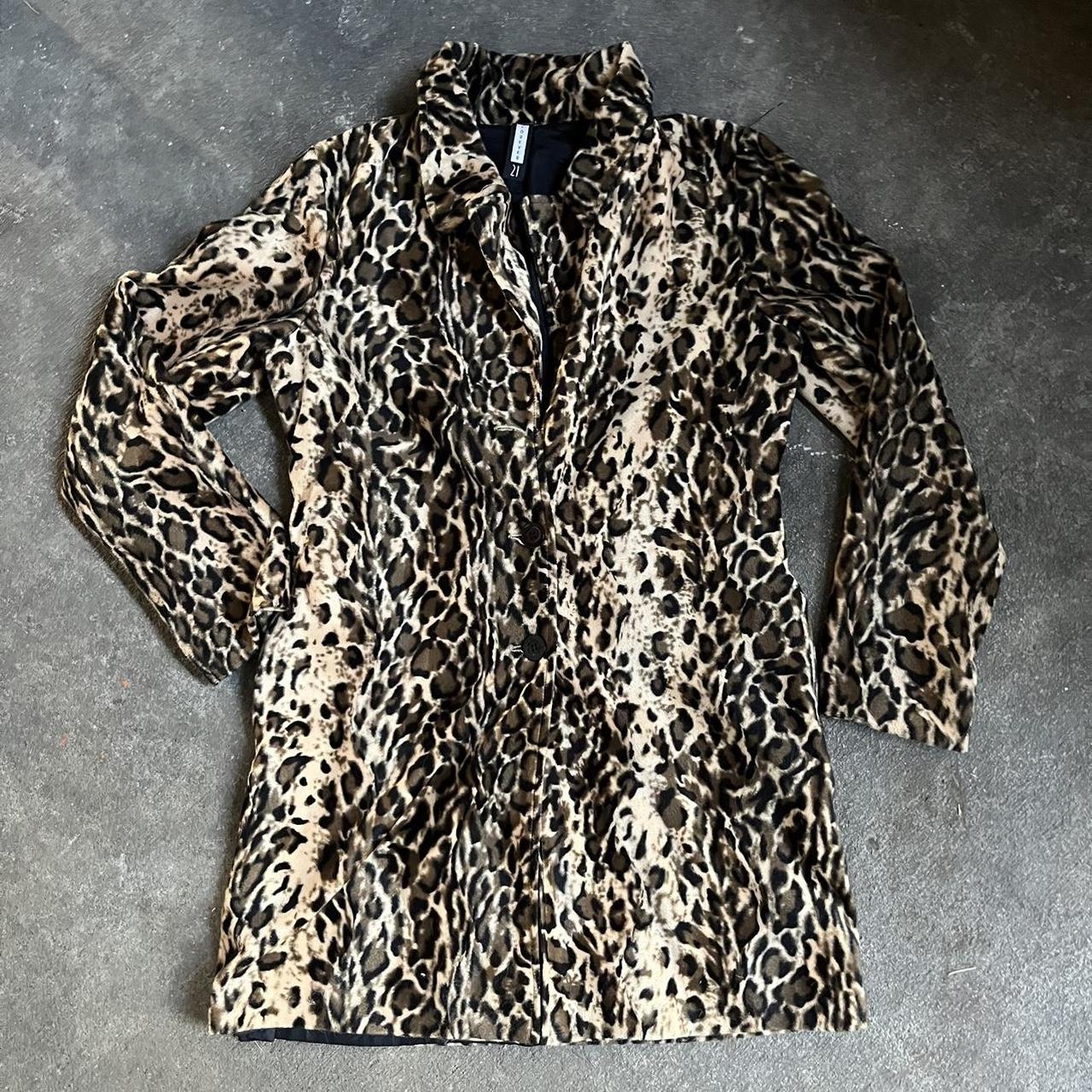 Cheetah coat forever 21 hotsell