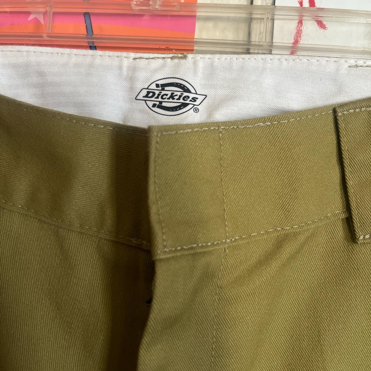 Dickies women's regular fit cropped pants with a raw - Depop