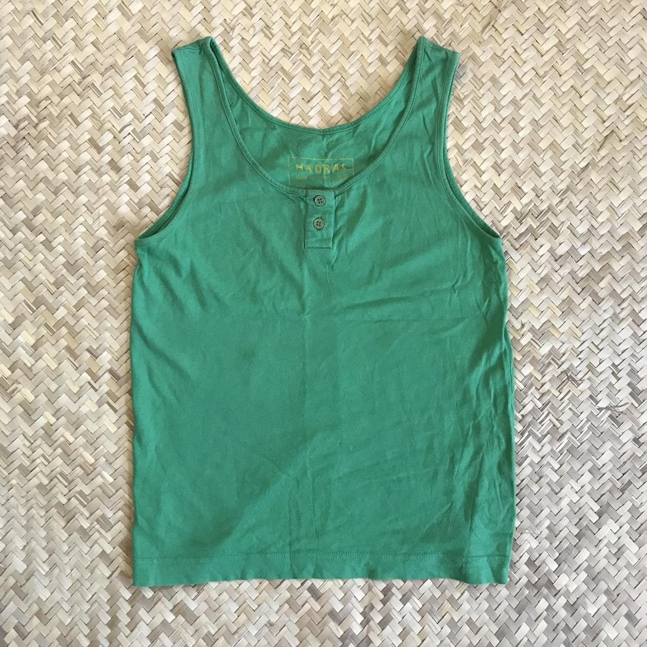 A.P.C. Women's Green Vest | Depop