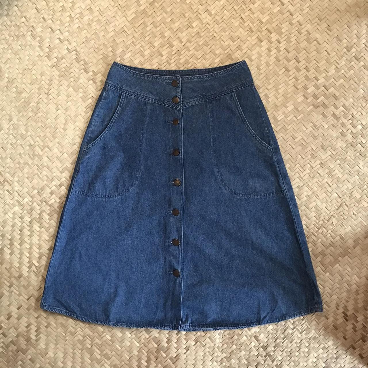 button front midi skirt forever 21
