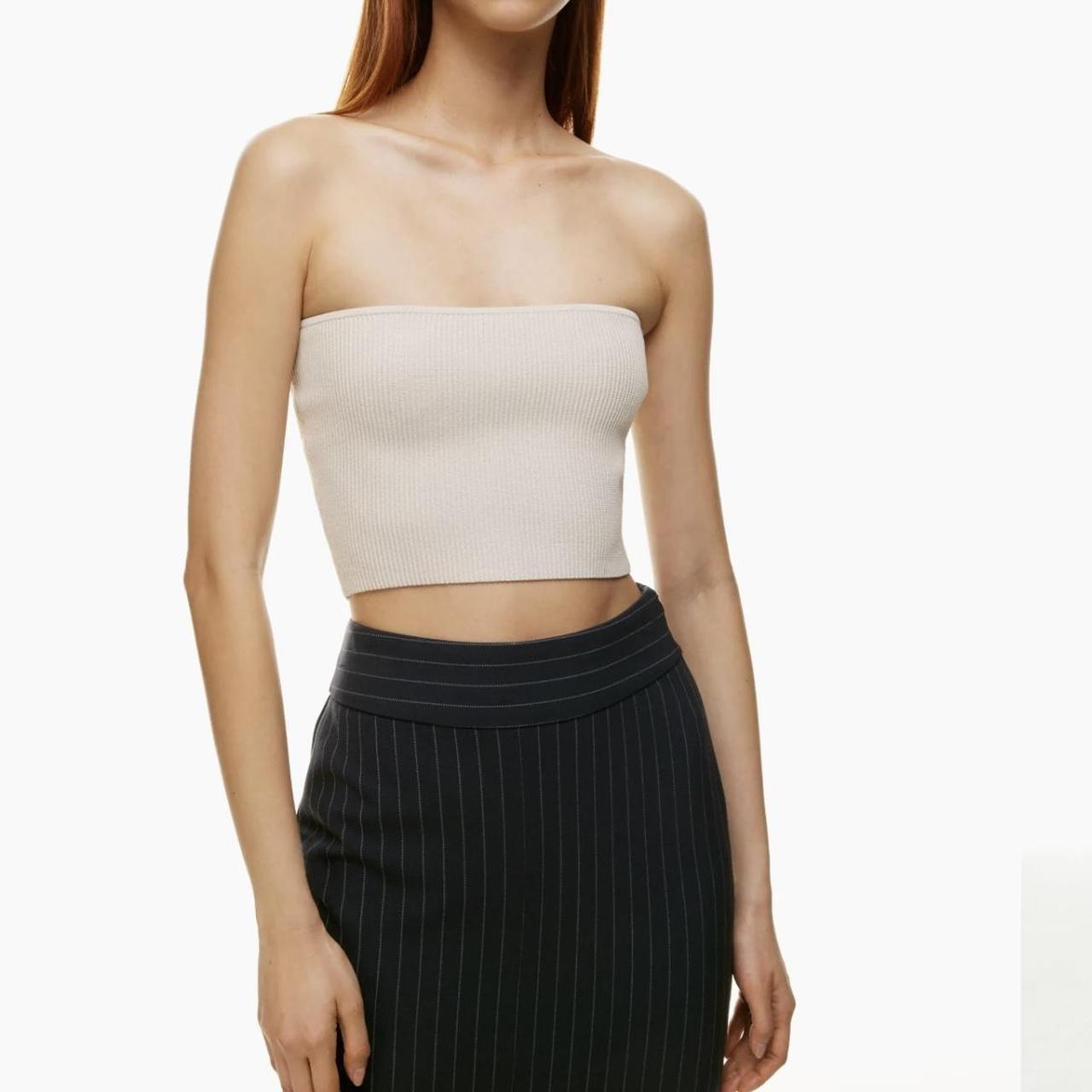 Aritzia Sculpt Knit Cropped Tube Top Perfect Condition Depop