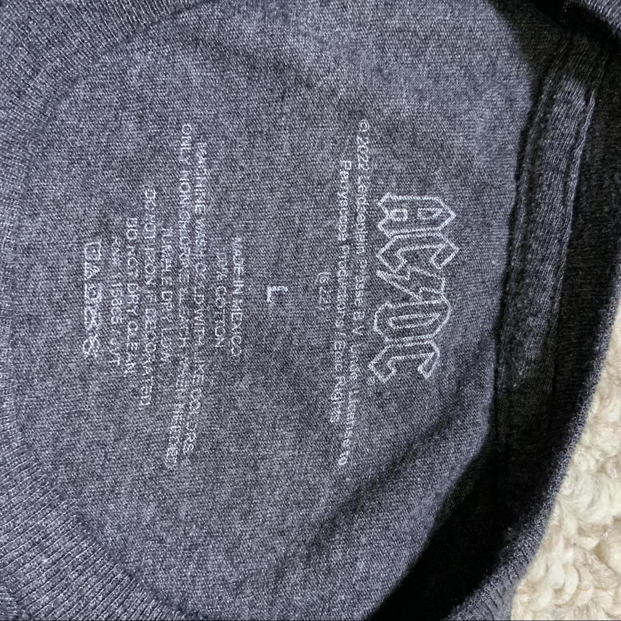 AC/DC tee size L measurements pit to pit, shoulder... - Depop