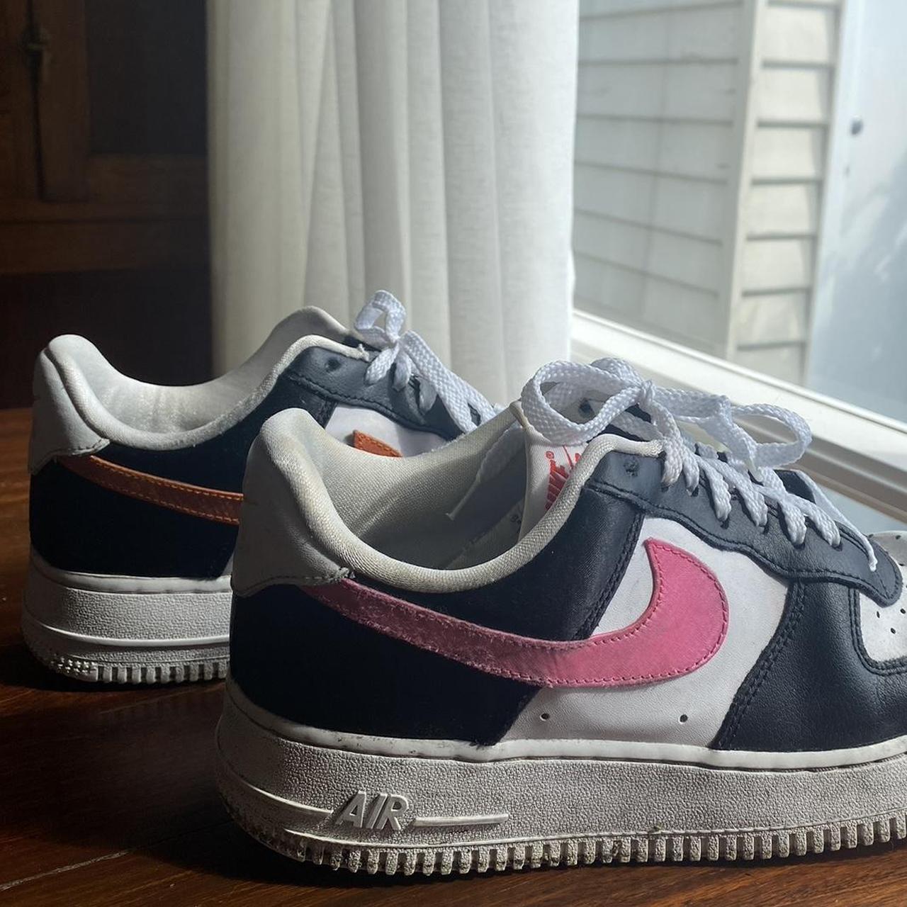 pink tick nike air force