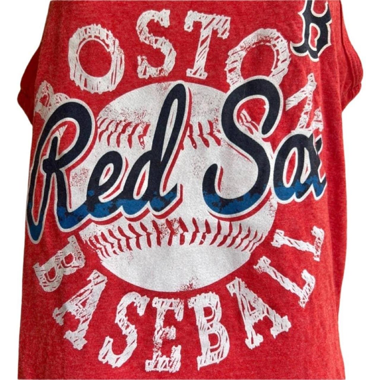 Boston Red Sox Baseball Red Racerback Tank Top size - Depop