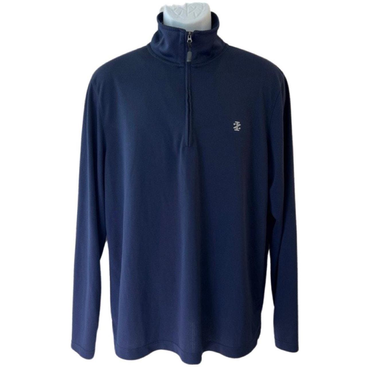 Izod Golf Navy Blue Quarter Zip Lightweight Long. Depop