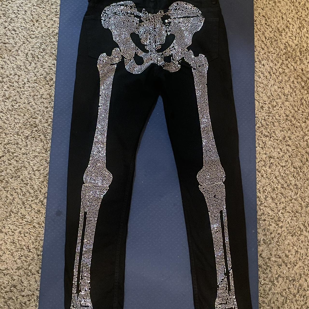 Skeleton Rhinestone Jeans Waist: 29 Rhinestone Jeans Rhinestone