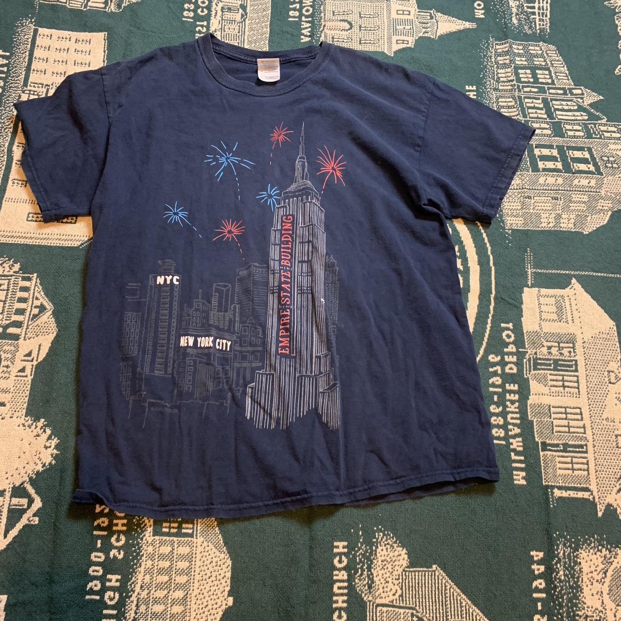 new york empire state building tee size:L - Depop