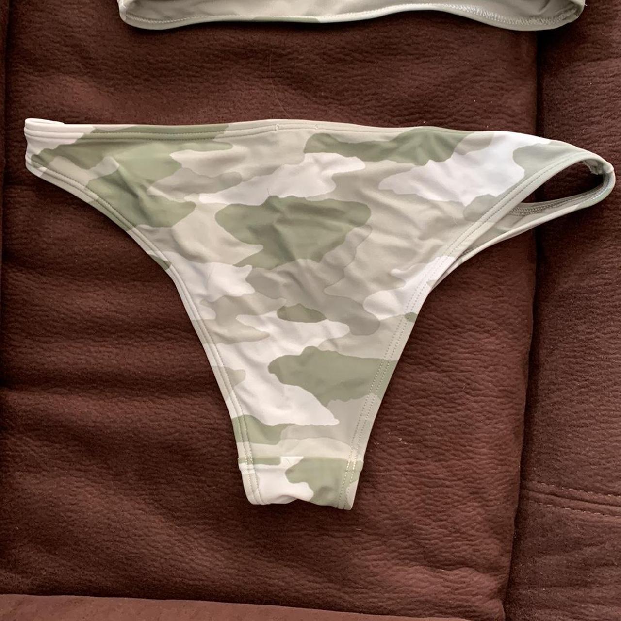 Aerie Women's Khaki and Green Bikinisandtankinisets Depop